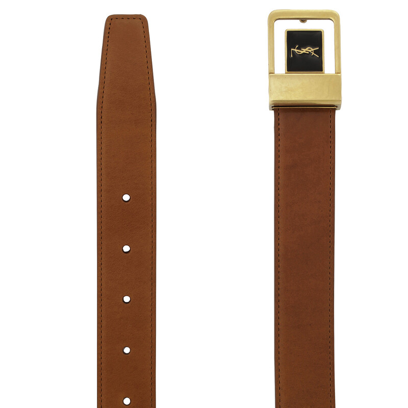 Saint Laurent LA 66 Leather Buckle Belt, Size 90 732556 AAC5S 2985