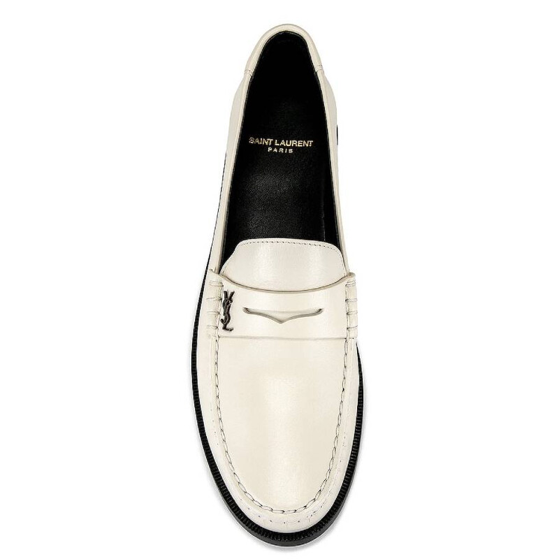 Saint Laurent Le Loafer Penny Slippers, Brand Size 45 ( US Size 12