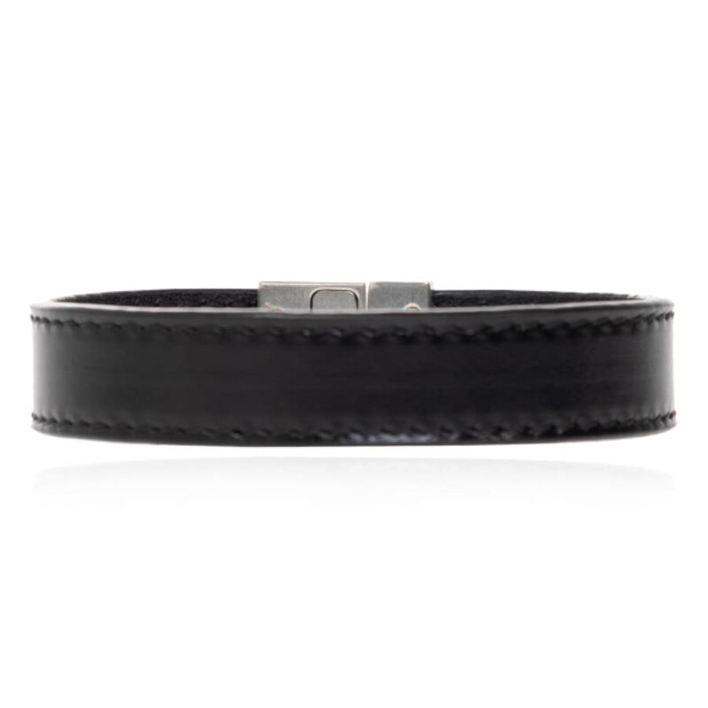 Saint Laurent Leather Bracelet, Size Large 756749 AACJA 1000