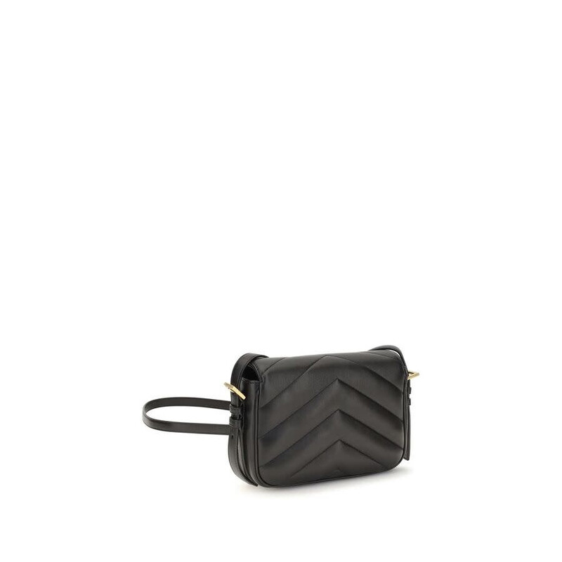 Saint Laurent Loulou ショルダーバッグ Saint Laurent Loulou Cassandre Shoulder Bag — Black