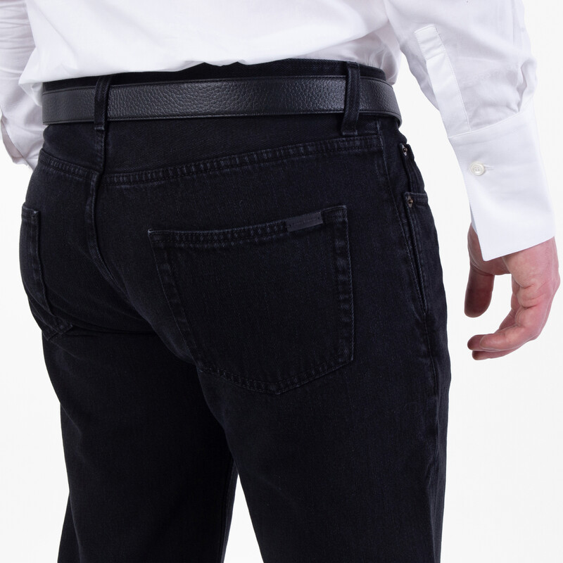 SAINT LAURENT スタースキニータイ Saint Laurent Men's Straight Leg Denim Jeans, Waist Size 30