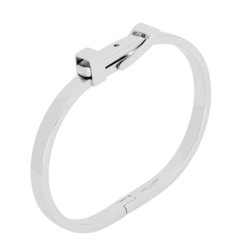 Saint Laurent Metal Buckle Bracelet, Size L 798999 Y1500 8126