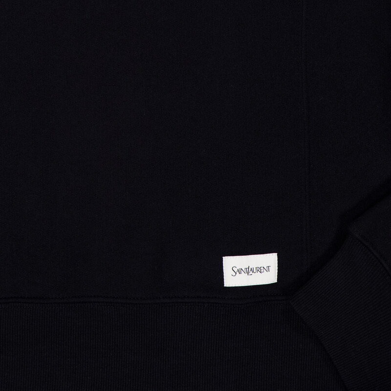 Saint Laurent Oversized Cotton Crewneck Sweatshirt, Size Large