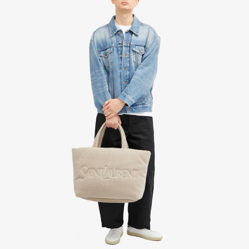 Saint Laurent Padded Jersey Tote Bag 756269 FADNJ 9052