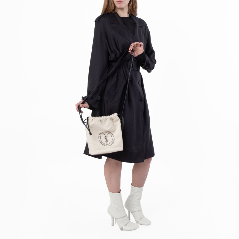 Saint Laurent Rive Gauche Leather Bucket Bag 710261 AACBZ 9272 