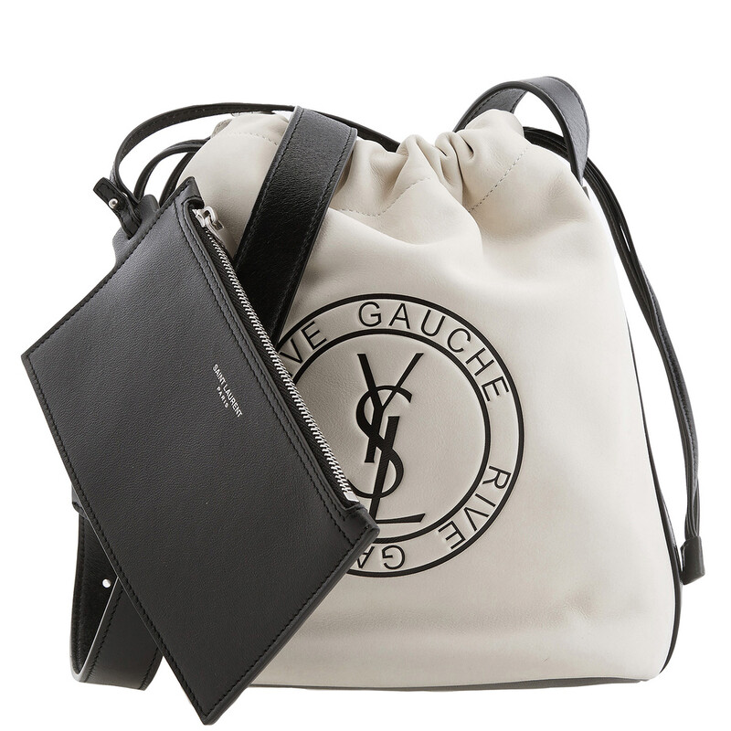 Saint Laurent Rive Gauche Leather Bucket Bag 710261 AACBZ 9272
