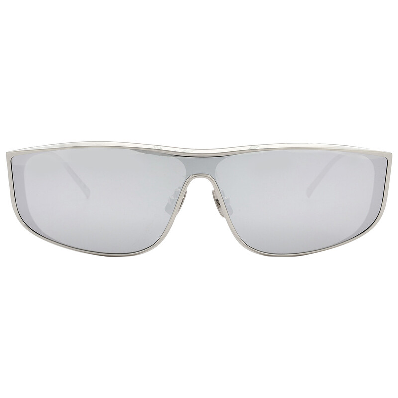 Saint Laurent Silver Shield Unisex Sunglasses SL 605 LUNA 003 135