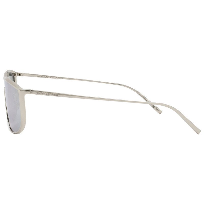 NEW SL605 LUNA 003 SAINT LAURENT SUNGLASSES SILVER UNISEX OVAL EYEWEAR SAINT LAURENT SL 605 LUNA-003 SILVER ORIGINAL SUNGLASSES | eBay main image 3