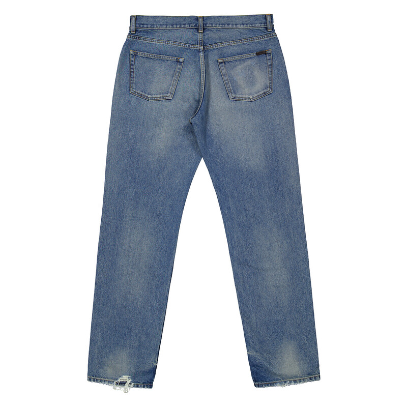 Saint Laurent Straight-Leg Relax Denim Jeans, Waist Size 33