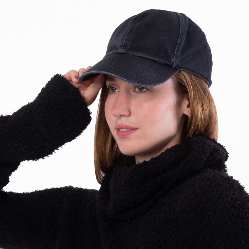 Saint Laurent Washed Denim Cassandre Cap, Size 59 783411 3YP57