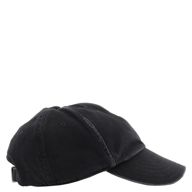 Saint Laurent Washed Denim Cassandre Cap, Size 59 783411 3YP57