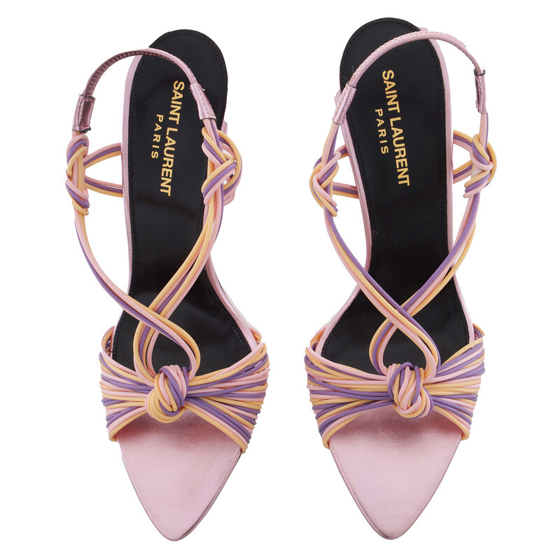 Saint Laurent Womens Scoubi Strappy Sandals, Brand Size 39 ( US