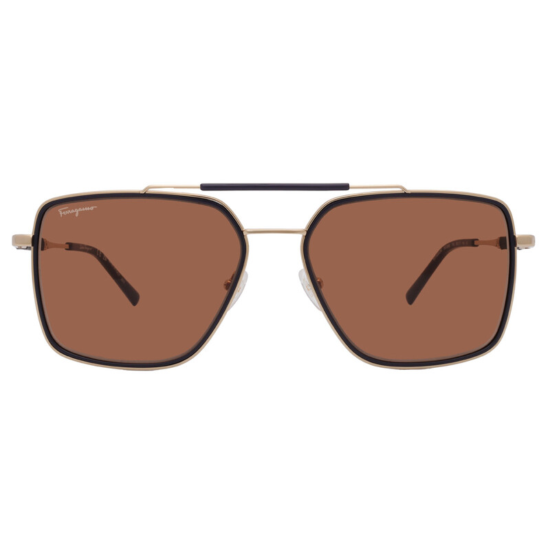 Ferragamo Salvatore Ferragamo Amber Navigator Men's Sunglasses