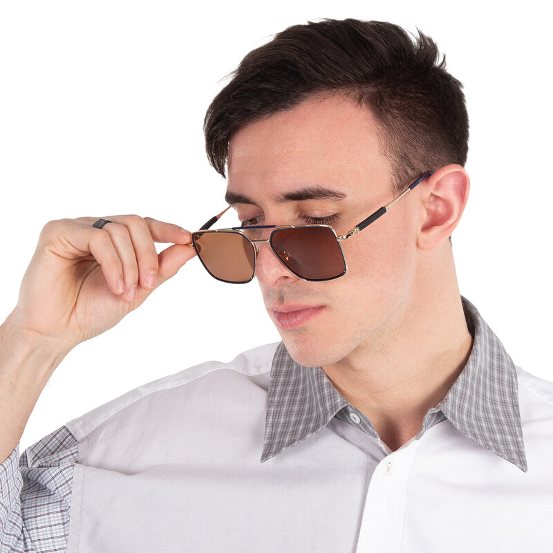 Ferragamo Salvatore Ferragamo Amber Navigator Men's Sunglasses