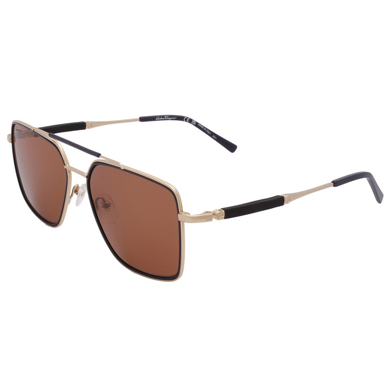 Ferragamo Salvatore Ferragamo Amber Navigator Men's Sunglasses