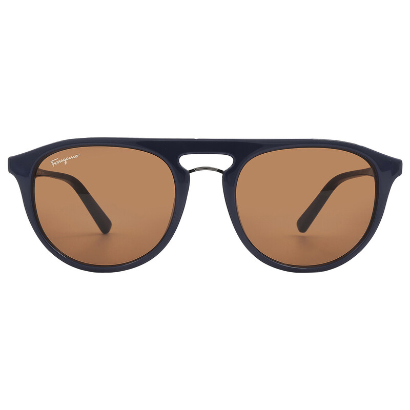 Ferragamo Salvatore Ferragamo Amber Oval Men's Sunglasses SF1090S