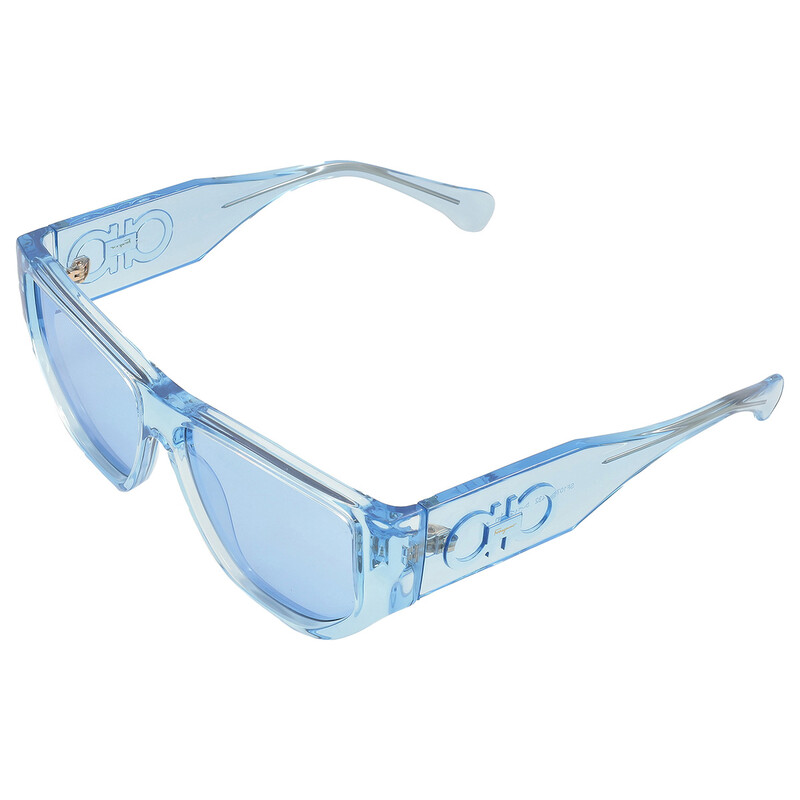 Ferragamo Salvatore Ferragamo Azure Geometric Unisex Sunglasses