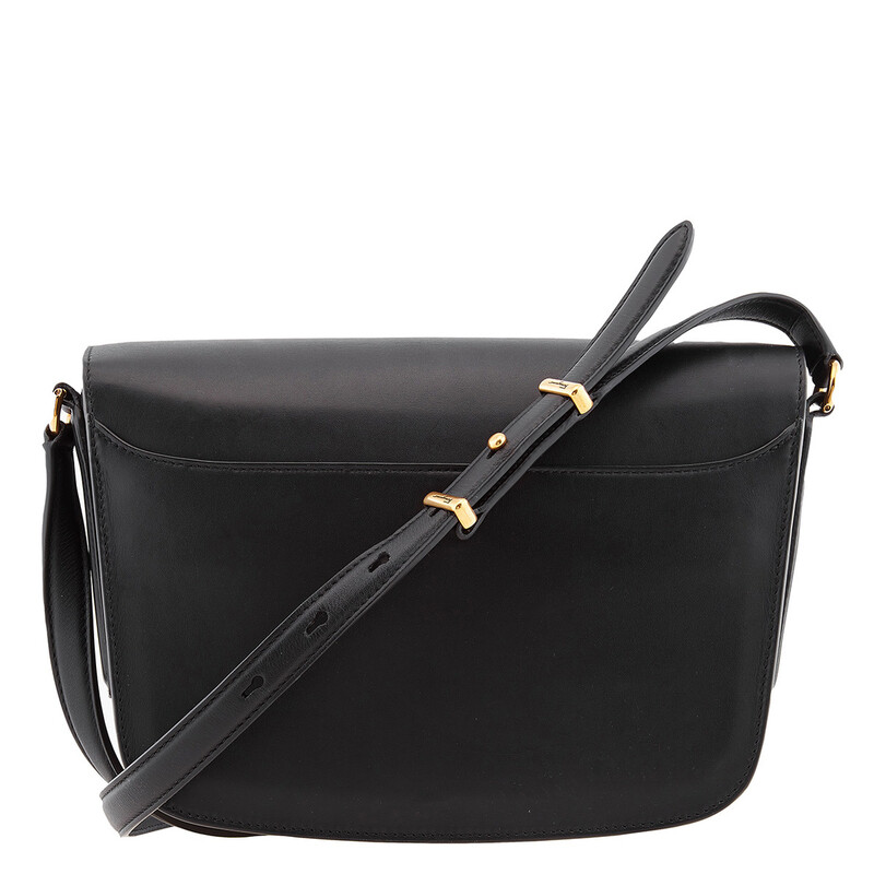 トップス salvatoreFerragamo Ferragamo Salvatore Ferragamo Black Leather Trapezio Crossbody Bag