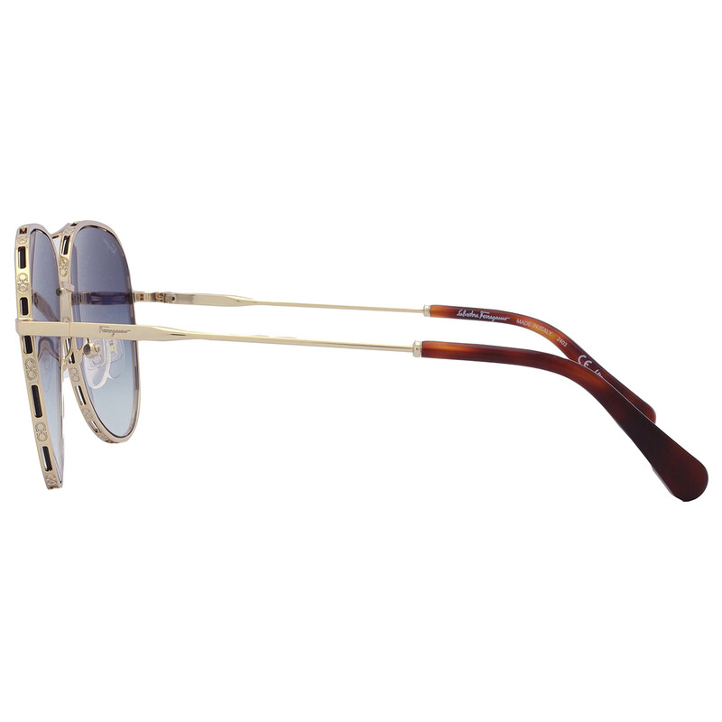 Ferragamo Salvatore Ferragamo Blue Gradient Pilot Ladies
