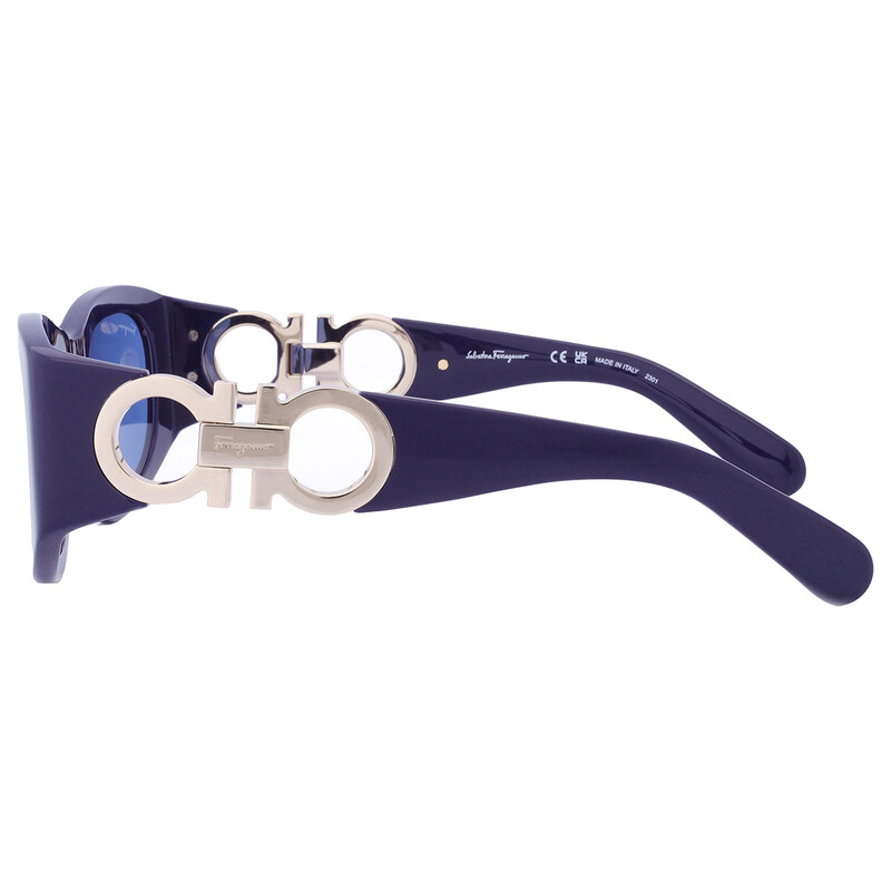 Ferragamo Salvatore Ferragamo Blue Oval Ladies Sunglasses  display picture 3