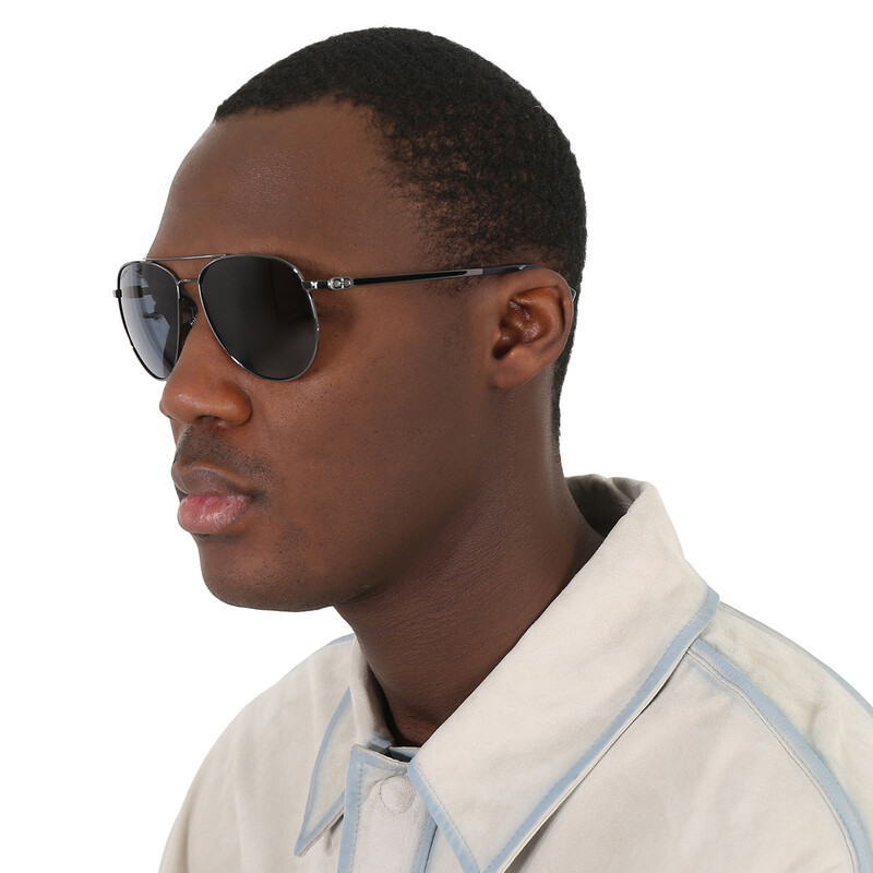 Ferragamo Salvatore Ferragamo Blue Pilot Unisex Sunglasses SF157S