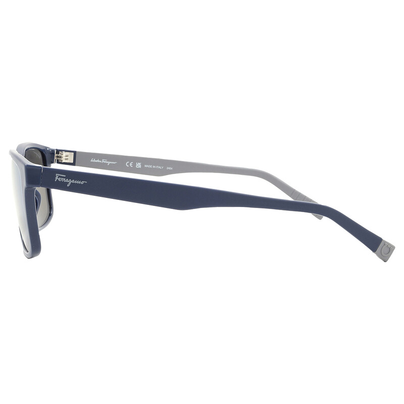 Ferragamo Salvatore Ferragamo Blue Rectangular Men's Sunglasses