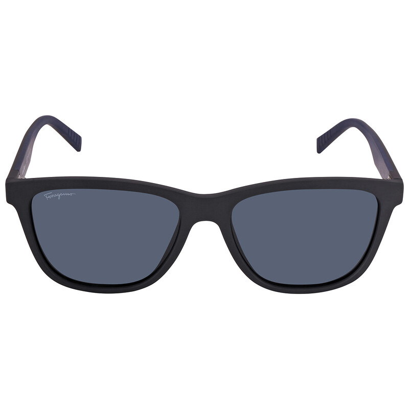 Ferragamo Salvatore Ferragamo Blue Rectangular Men's Sunglasses