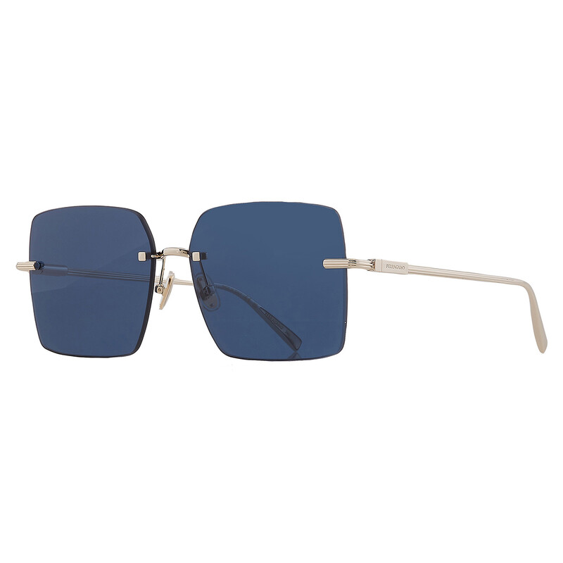 Ferragamo Salvatore Ferragamo Blue Square Ladies Sunglasses SF311S