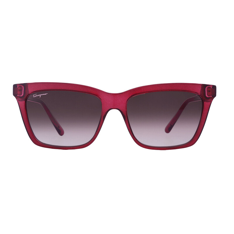 Ferragamo Salvatore Ferragamo Bordeuax Gradient Rectangular Ladies