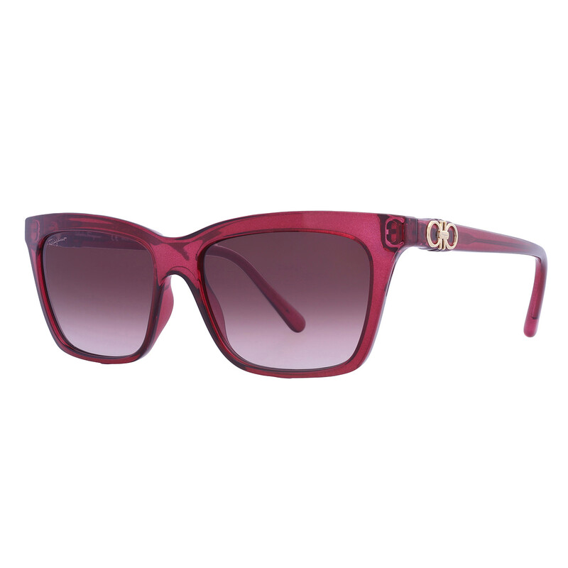 Ferragamo Salvatore Ferragamo Bordeuax Gradient Rectangular Ladies