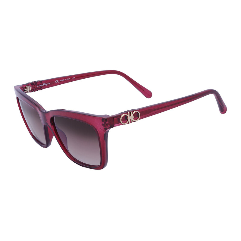 Ferragamo Salvatore Ferragamo Bordeuax Gradient Rectangular Ladies