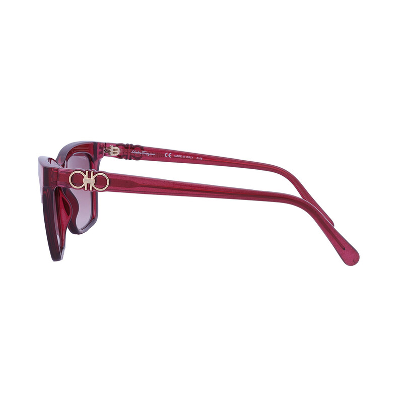 Ferragamo Salvatore Ferragamo Bordeuax Gradient Rectangular Ladies