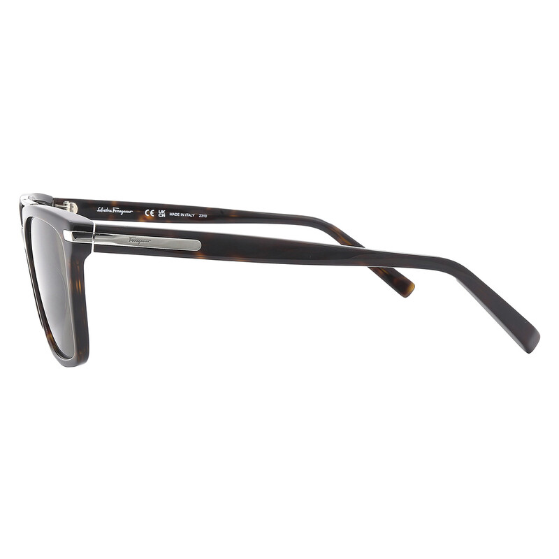Ferragamo Salvatore Ferragamo Brown Browline Men's Sunglasses