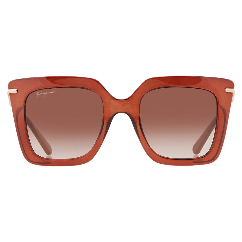 Salvatore Ferragamo サングラス ピンク ブラウン⭐︎美品 Ferragamo Salvatore Ferragamo Brown Gradient Butterfly Ladies