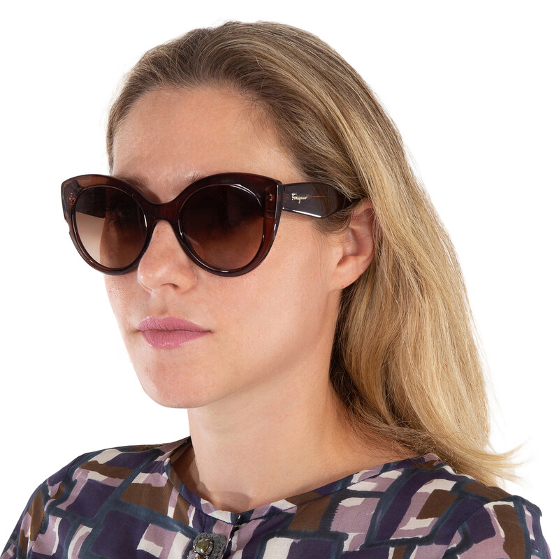 Ferragamo Salvatore Ferragamo Brown Gradient Butterfly Ladies