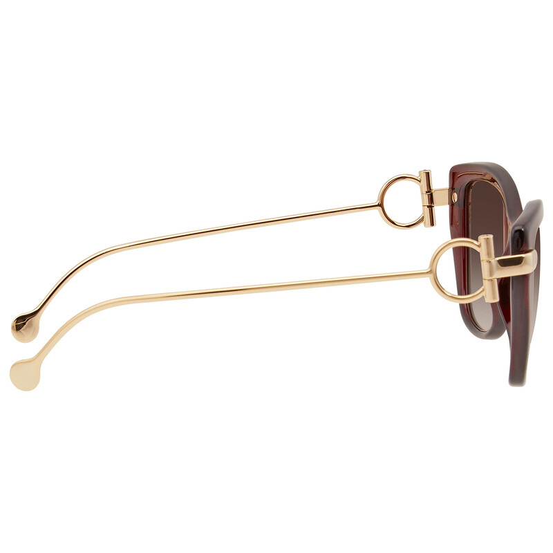 Salvatore Ferragamo SF928S 606 Brown Gradient Cat-Eye Sunglasses 55-15-140 NWOT Ferragamo Salvatore Ferragamo Brown Gradient Cat Eye  main image 3