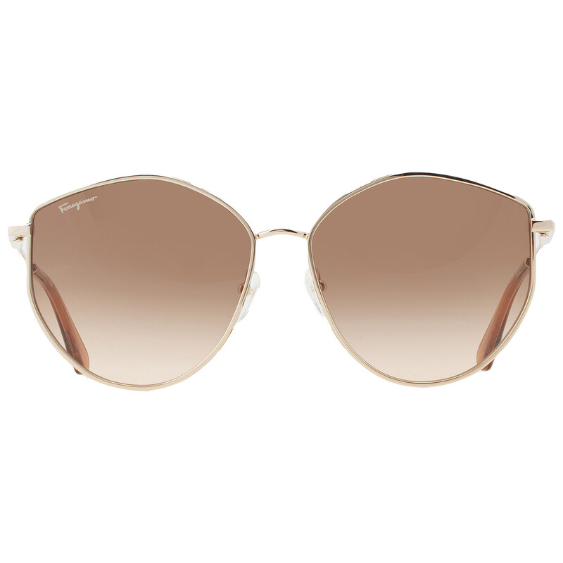 Ferragamo Salvatore Ferragamo Brown Gradient Irregular Ladies