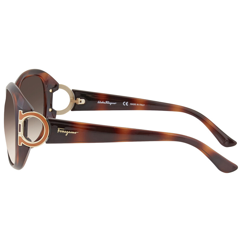 Ferragamo Salvatore Ferragamo Brown Gradient Oval Ladies