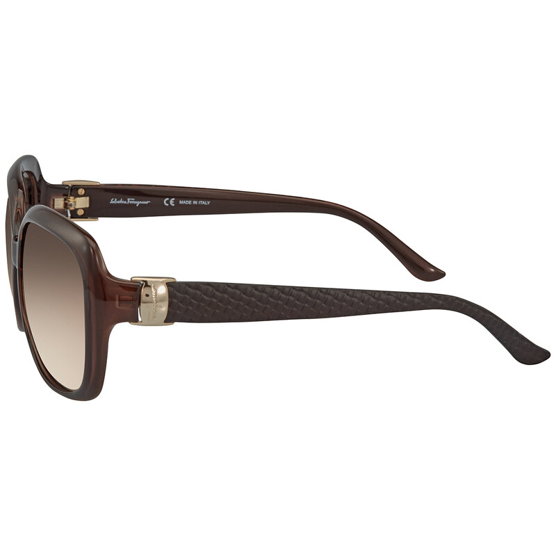 Ferragamo Salvatore Ferragamo Brown Gradient Rectangular Ladies
