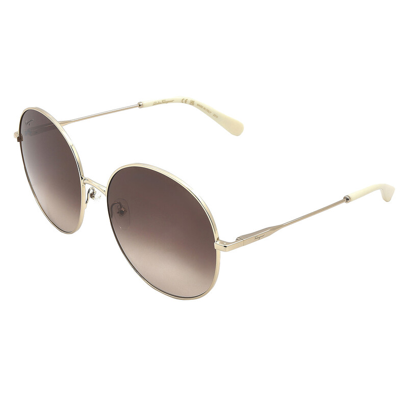 Ferragamo Salvatore Ferragamo Brown Gradient Round Ladies