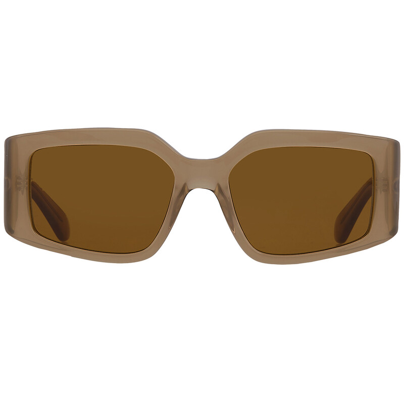 Ferragamo Salvatore Ferragamo Brown Irregular Ladies Sunglasses