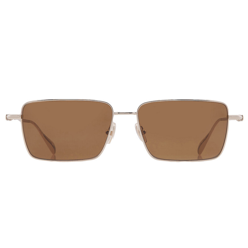 Ferragamo Salvatore Ferragamo Brown Rectangular Men's Sunglasses