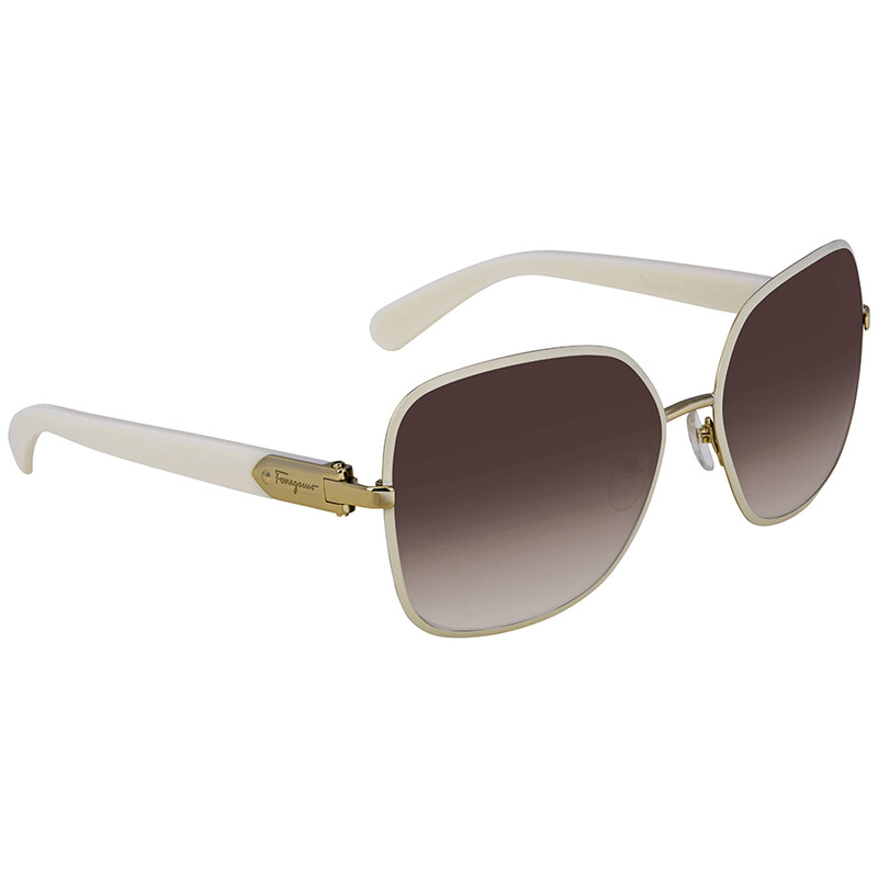 Ferragamo Salvatore Ferragamo Brown Square Ladies Sunglasses  display picture 3