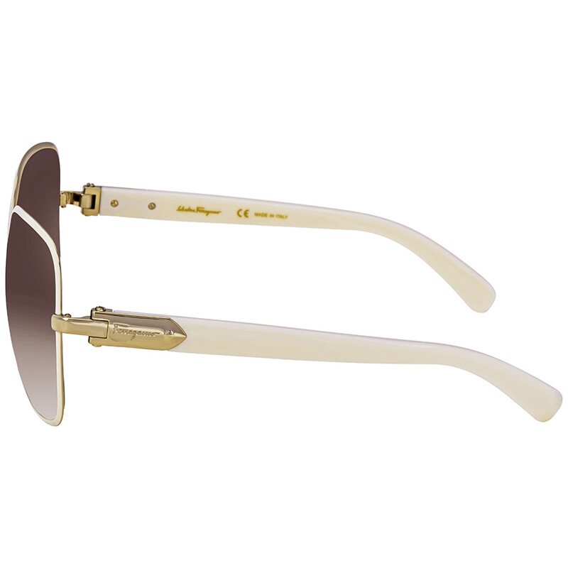 Salvatore Ferragamo Sunglasses Womens Ivory SF150S Square Gradient Italy luxury-women-salvatore-  main image 2