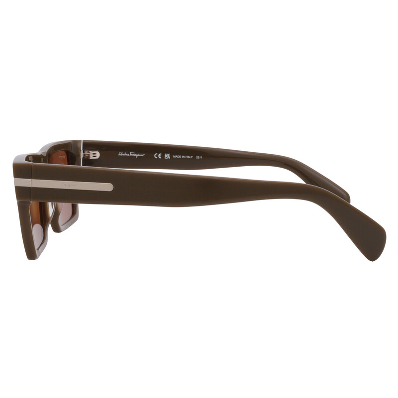 Ferragamo Salvatore Ferragamo Brown Square Men's Sunglasses