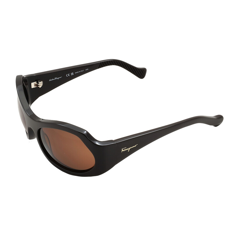 Ferragamo Salvatore Ferragamo Brown Wrap Ladies Sunglasses SF1078S