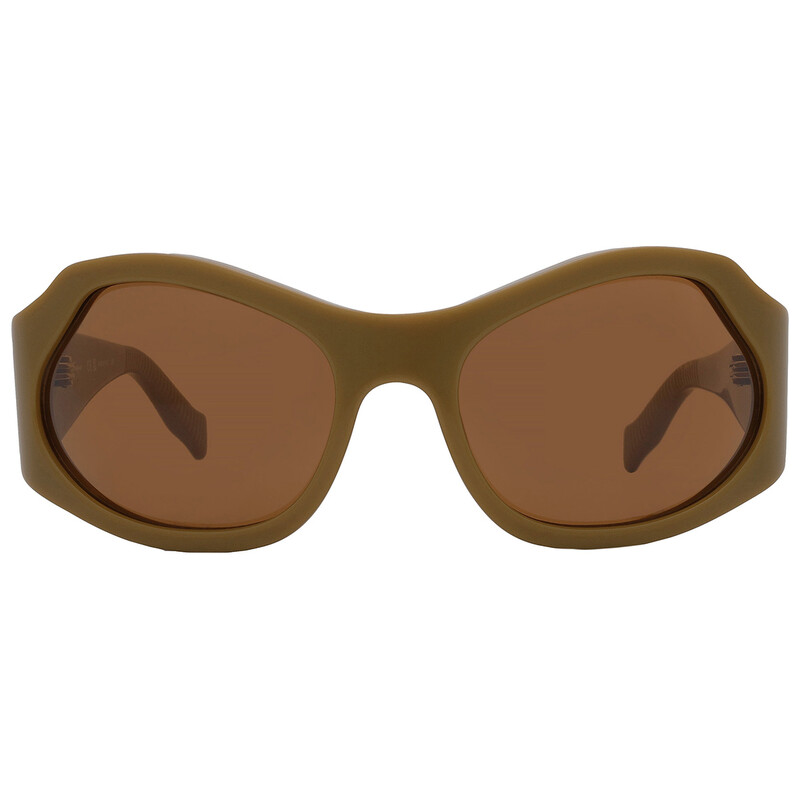 Ferragamo Salvatore Ferragamo Brown Wrap Ladies Sunglasses SF1078S