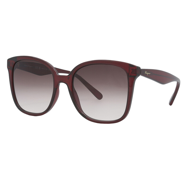 Ferragamo Salvatore Ferragamo Burgundy Gradient Square Ladies
