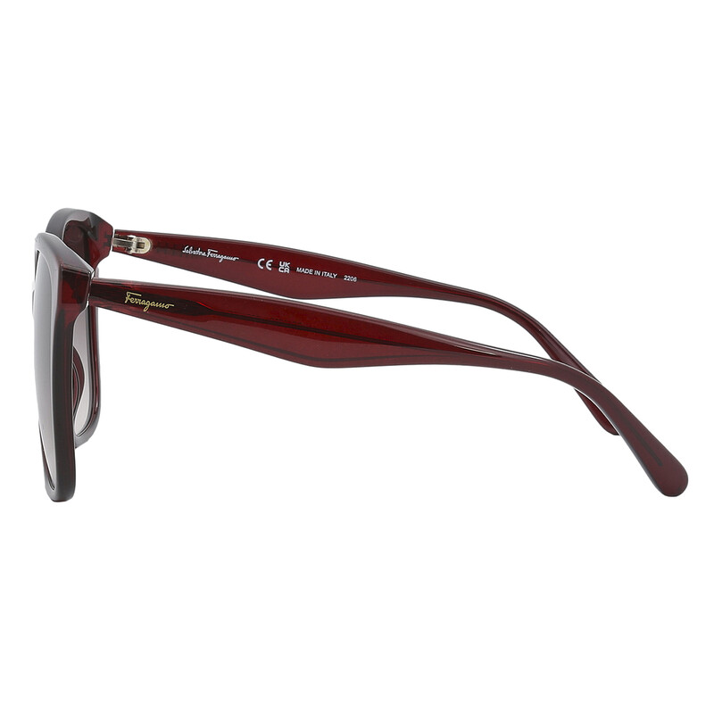 Ferragamo Salvatore Ferragamo Burgundy Gradient Square  display picture 1