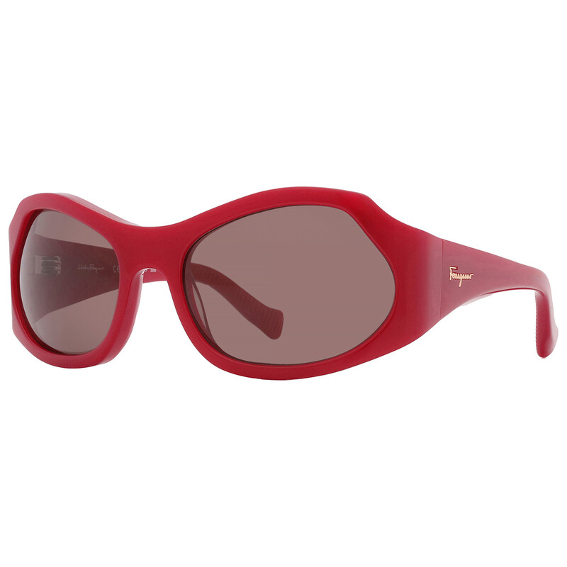 Ferragamo Salvatore Ferragamo Burgundy Wrap Ladies Sunglasses